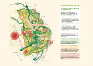 Kaart met mogelijke gebiedsindeling 2050